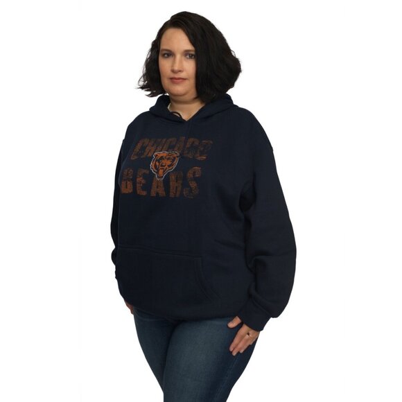 Chicago Bears NFL Women's Plus Size Screen Print Hoodie 3X - Picture 2 of 2